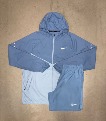 Nike Sky Blue Jacket and Short Set