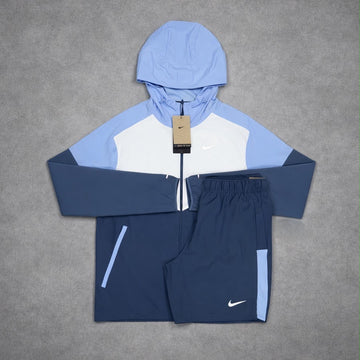 Nike Light Blue/Navy Jacket and Short set