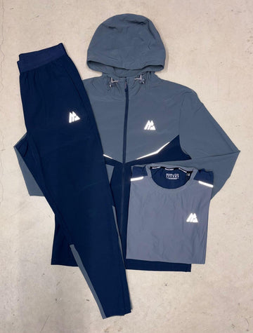 Montirex Grey/Navy 3-Piece Tracksuit