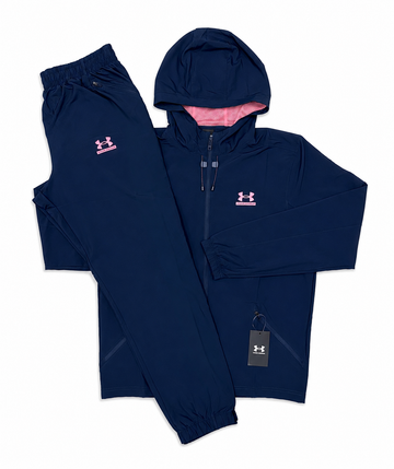 Under Armour Navy & Pink Tracksuit