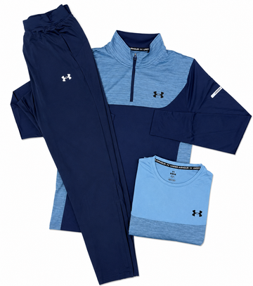 Under Armour Navy & Light Blue 3-Piece Tracksuit