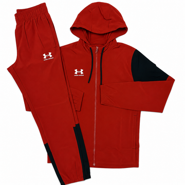 Under Armour Red & Black Tracksuit