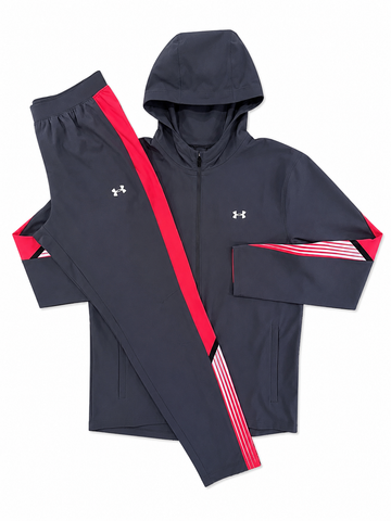 Under Armour Charcoal & Red Tracksuit
