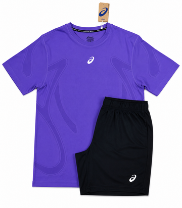 Asics Purple/Black Short Set