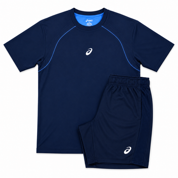 Asics Navy Short Set