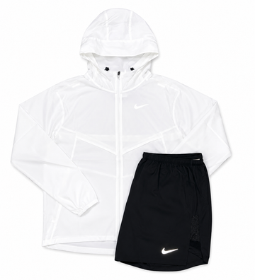 Nike White UV Jacket & Short Set