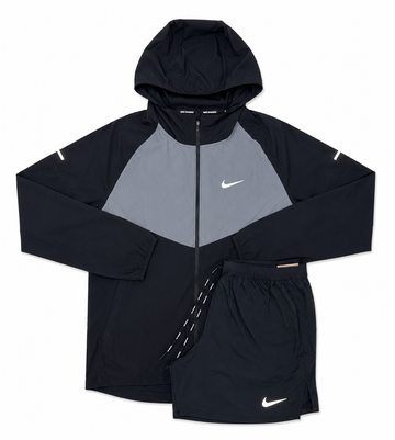 Nike Black Grey Jacket & Short Set